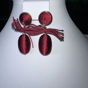 SugarFix by Bauble Bar Red Thread Dangle Earrings